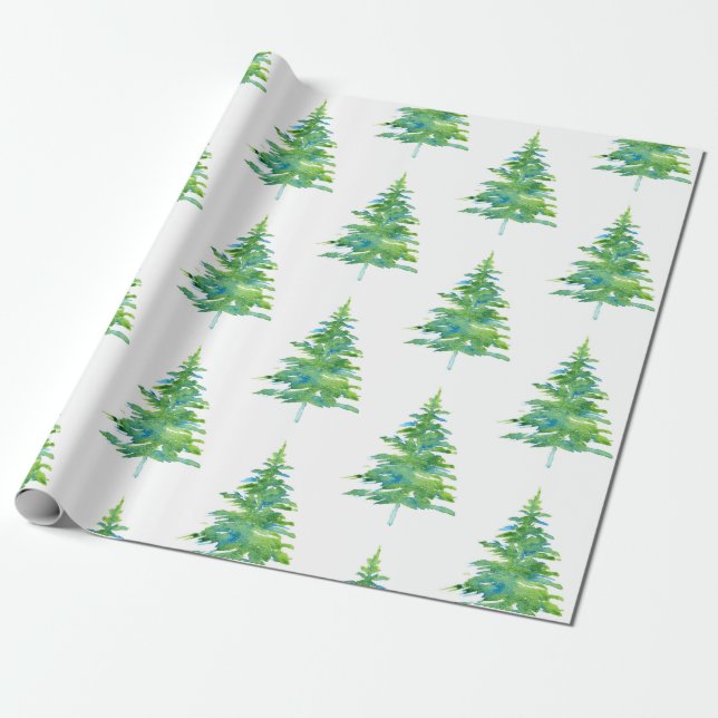 Papier Cadeau Motif d'ardoise bleu vert (Déroulé)