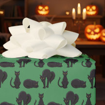 Motif d'art pixelisé de chat noir pour Halloween, 