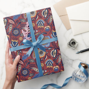 Papier Cadeau Motif d'art populaire