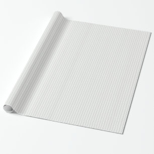 Papier Cadeau Motif de bande blanc non uniforme Lt Grey