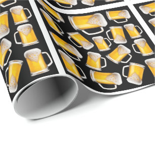 Papier Cadeau Motif de bière