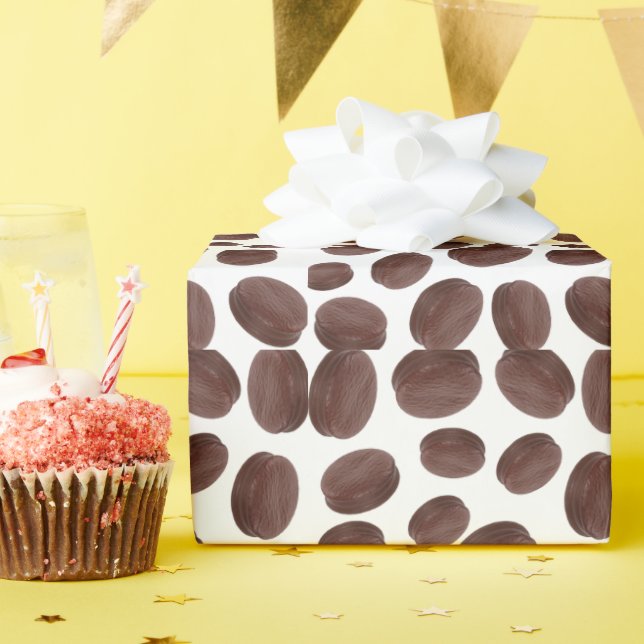 Papier Cadeau Motif de biscuits au chocolat (Fête d'anniversaire)