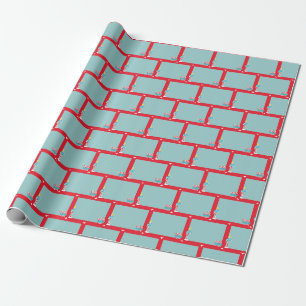 Papier Cadeau Motif de brique de Pôle Nord