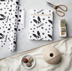 Papier Cadeau Motif de bulldog français