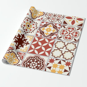 Papier Cadeau Motif de carreaux en céramique