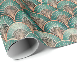 Papier Cadeau Motif de carrelage Art Déco mignon