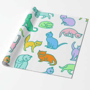 Papier Cadeau Motif de chat