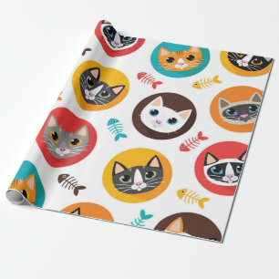 Papier Cadeau Motif de chat