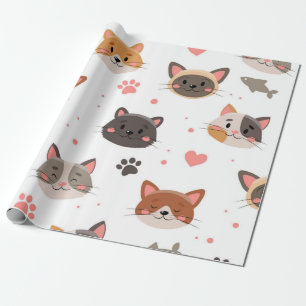 Papier Cadeau Motif de chat