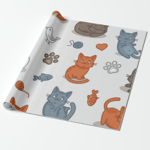 Papier Cadeau Motif de chat