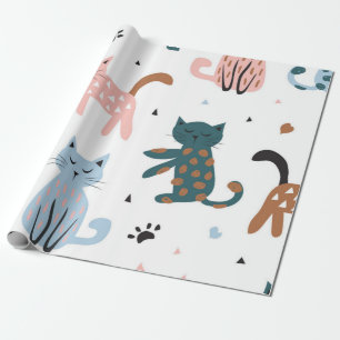 Papier Cadeau Motif de chat