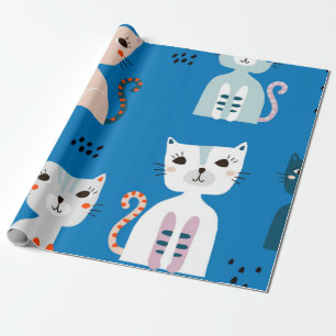 Papier Cadeau Motif de chat