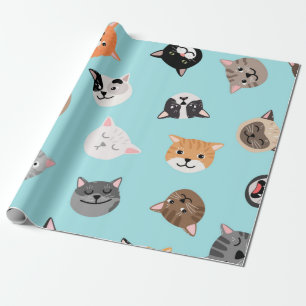 Papier Cadeau Motif de chat