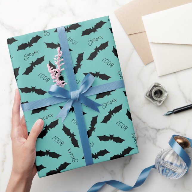 Papier Cadeau Motif de chaume d'Halloween (Cadeaux)