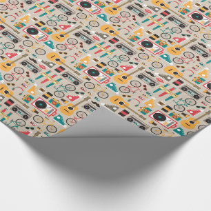 Papier Cadeau Motif de choses de hippie de Hipsterrific