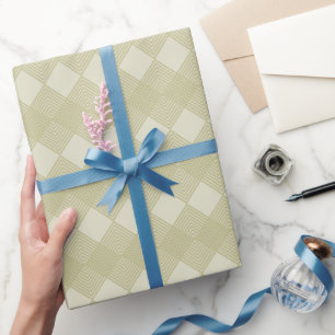 Papier Cadeau Motif de circuit géométrique Tan Taupe Diamonds