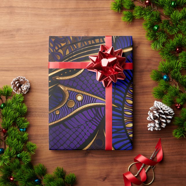 Papier Cadeau Motif de cire Royal Afro (Cadeau de vacances)
