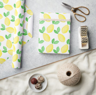 Papier Cadeau Motif de citron vert