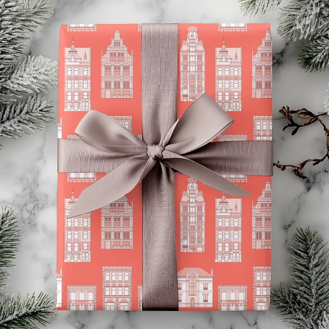 Papier Cadeau Motif de Coral City House (Créateur téléchargé)