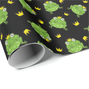 Papier Cadeau Motif de dessin de grenouille