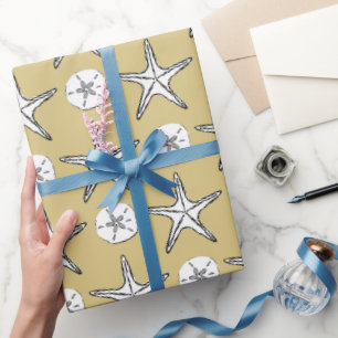 Papier Cadeau Motif de Dollar de Sable de Starfish