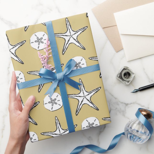 Papier Cadeau Motif de Dollar de Sable de Starfish (Cadeaux)