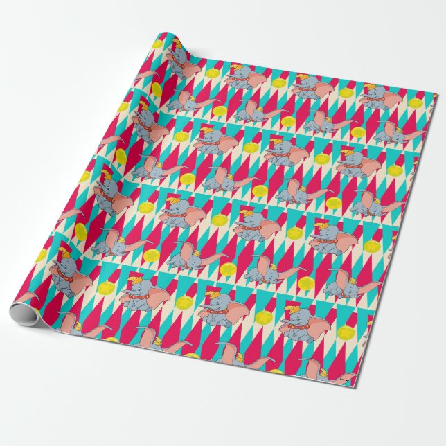Papier Cadeau Motif de Dumbo Bright Circus (Déroulé)