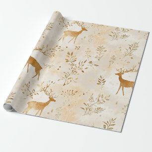 Papier Cadeau Motif de faon de campagne française