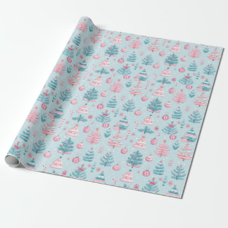 Papier Cadeau "Motif de Festive Frosty"