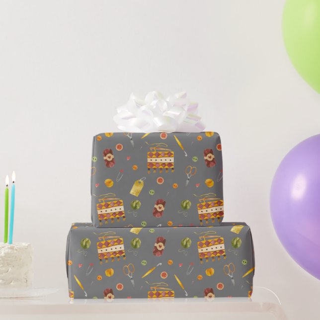 Papier Cadeau Motif de fils Crochet mignonne (Cadeaux de fête)