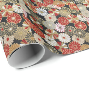 Papier Cadeau Motif de fleur japonais vol.1
