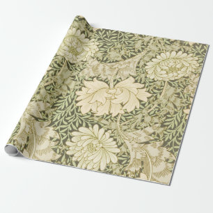 Papier Cadeau Motif de fleurs de Chrysanthemum (par William Morr