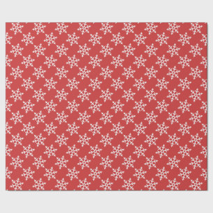 Papier Cadeau Motif de flocon de neige