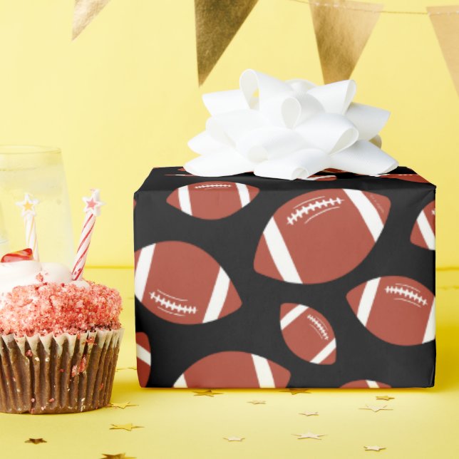 Papier Cadeau Motif de football (Fête d'anniversaire)