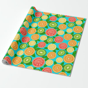 Papier Cadeau Motif de fruits