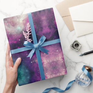 Papier Cadeau Motif de Galaxie cosmique céleste