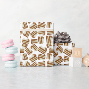 Papier Cadeau Motif de gâteaux carottes