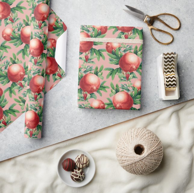 Papier Cadeau Motif de grenade (Artisanat)