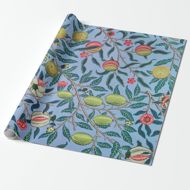 Papier Cadeau Motif de grenade par William Morris (Déroulé)