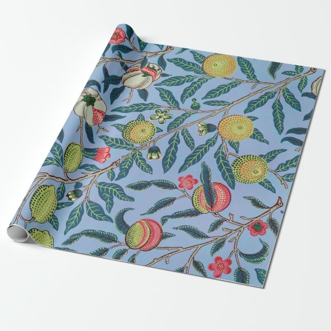Papier Cadeau Motif de grenade par William Morris Wrapping Pap (Déroulé)