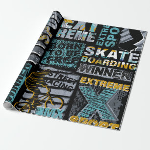 Papier Cadeau motif de grunge sans soudure Abstrait. Mode de sty