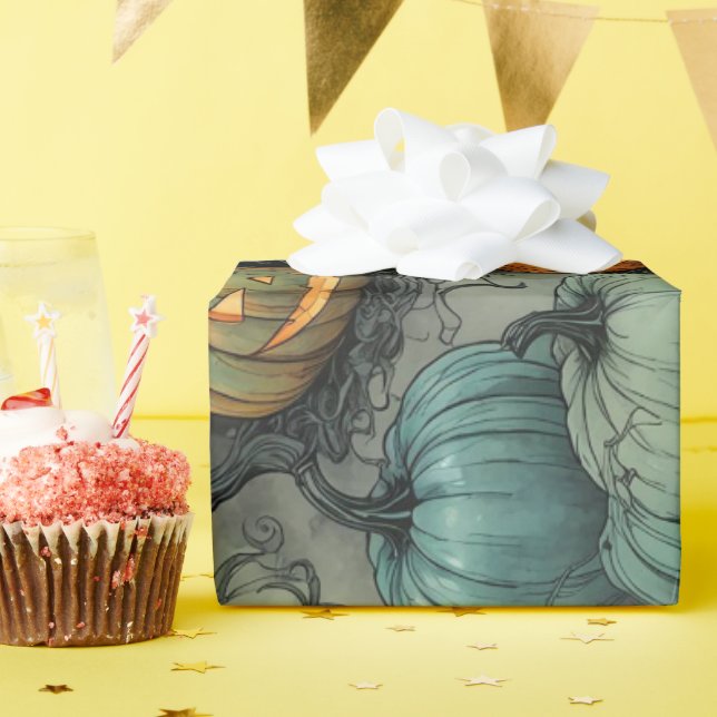 Papier Cadeau Motif de jardin gourd (Fête d'anniversaire)