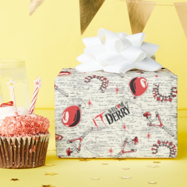 Papier Cadeau MOTIF de jouets pour enfants IT (Fête d'anniversaire)