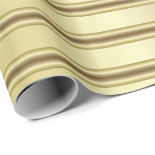 Papier Cadeau Motif de la bande d'or classique
