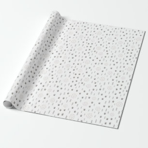 Papier Cadeau Motif de la piste animale du bois mûre