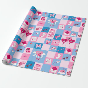 Papier Cadeau Motif de la Saint-Valentin