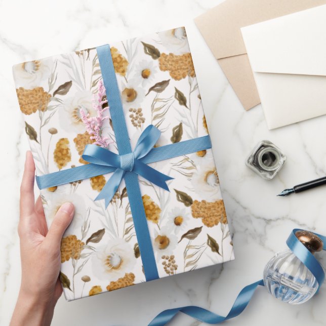 Papier Cadeau Motif de la saison d'automne (Cadeaux)