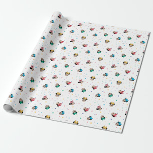 Papier Cadeau Motif de la souris Minnie Rainbow Bow