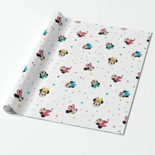 Papier Cadeau Motif de la souris Minnie Rainbow Bow