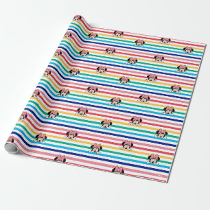 Papier Cadeau Motif de la souris Peekaboo Rainbow Minnie